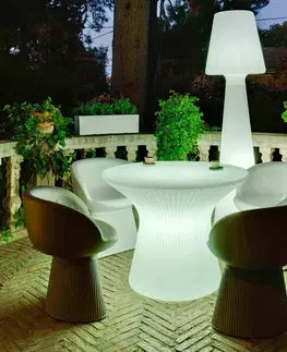 Záhradný nábytok Newgarden Stôl Newgarden Capri LED, výška 73 cm