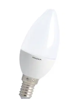 Žiarovky LED žiarovka Sandy LED E14 C37 S2649 8W teplá biela
