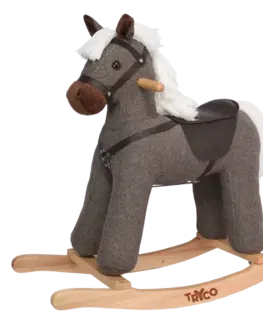 Drevené hračky TRYCO - Hojdací kôň Milo Brown, veľký (36m+)