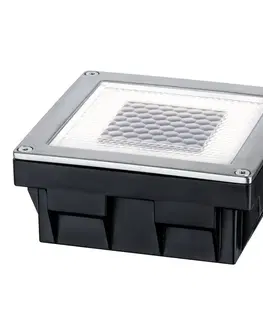 Nájazdové svietidlá Paulmann Paulmann Solar Cube zapustené podlahové LED svetlo