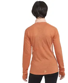 Dámske tričká Dámske tričko CRAFT ADV SubZ Wool LS 2 W oranžová - XS