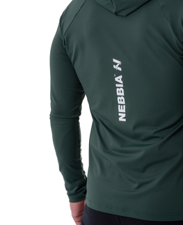 Pánske tričká Pánske tričko Nebbia 330 Dark Green - L