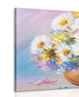 Obrazy kvetov Obraz olejomaľba letných kvetov