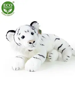 Plyšáci Rappa Plyšový tiger biely, 60 cm ECO-FRIENDLY