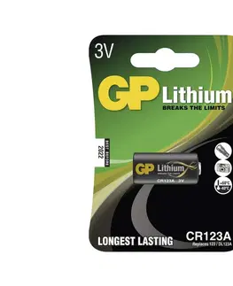 Predlžovacie káble  Lithiová batéria CR123A GP LITHIUM 3V/1400 mAh 