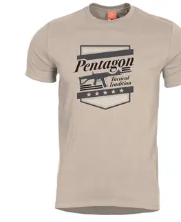Pánská trička Pánske tričko PENTAGON® ACR khaki L