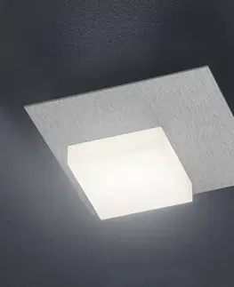 Stropné svietidlá BANKAMP BANKAMP Cube stropné LED svetlo 8 W, striebro