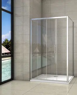 Sprchovacie kúty H K - Obdĺžnikový sprchovací kút SYMPHONY 140x80 cm s posuvnými dverami SE-SYMPHONY14080