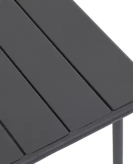 Stolčeky Hliníkový odkladací stolík CARMEN 45x45 cm (antracit)