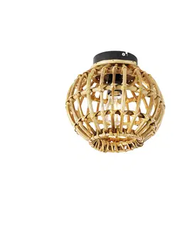 Stropne svietidla Vidiecka stropná lampa bambusová 25 cm - Canna