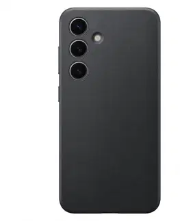 Puzdrá na mobilné telefóny Zadný kryt Leather Cover pre Samsung S24, čierna GP-FPS921HCABW