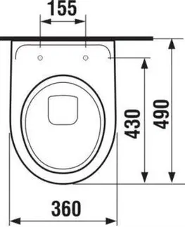 Záchody DEANTE Podstavný rám, pre závesné WC misy + SLIM tlačidlo černé + WC JIKA LYRA PLUS + SEDADLO duraplastu SLOWCLOSE CST_WC01 N51P LY5