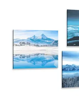 Zostavy obrazov Set obrazov snehové kráľovstvo