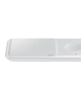 Nabíjačky pre mobilné telefóny Bezdrôtová nabíjačka Samsung Duo, biela EP-P4300BWEGEU