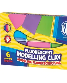 Kreatívne a výtvarné hračky ASTRA - pastelová modelína 6 farieb Fluo
