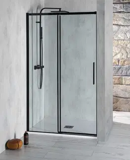 Sprchovacie kúty POLYSAN - ALTIS LINE BLACK sprchové dvere 1070-1110, výška 2000, číre sklo AL3912B