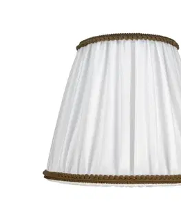 Lampy   - Tienidlo E27 pr. 18,5 cm biela/hnedá 