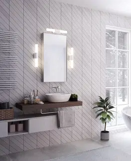 Nástenné svietidlá Nordlux Kúpeľňové LED svetlo Helva Double Basic, biele