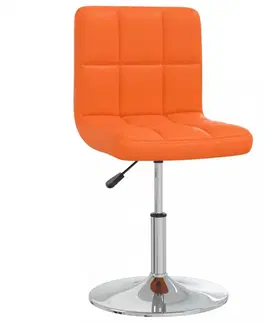 Kancelárske stoličky Kancelárska stolička umelá koža / chróm Dekorhome Krémová