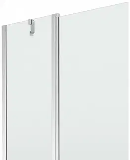 Sprchové dvere MEXEN - Flip vaňová zástena 1-krídlo 100x150 cm, transparent, chróm 894-100-101-01-00