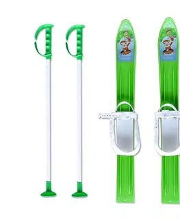 Zjazdové lyže Baby Ski 60 cm - detské plastové lyže - zelené