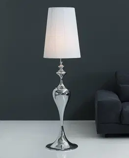 Stojace lampy LuxD 20207 Stojanová lampa LUCY Biela 160 cm Stojanové svietidlo