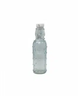 Shakery Kinekus Fľaša sklenená 250ml, s patentným uzáverom, okrúhla