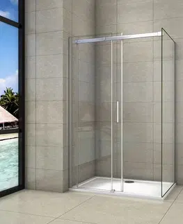 Sprchovacie kúty H K - Obdĺžnikový sprchovací kút HARMONY 120x70cm, L/P variant vrátane sprchovej vaničky z liateho mramoru SE-HARMONY12070/THOR-12070