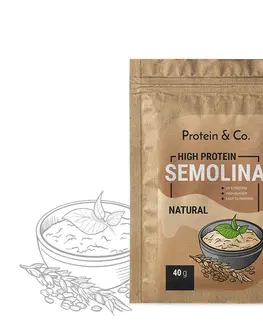 Zdravé potraviny Protein & Co. Proteínová krupicová kaša 40 g Zvoľ príchuť: Natural