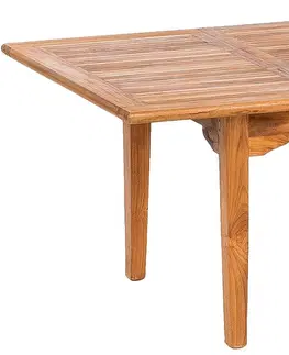 Stolčeky DEOKORK Záhradný stôl obdĺžnikový ELEGANTE (rôzne dĺžky) 130/180x100 cm
