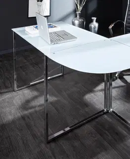 Kancelárske stoly LuxD Kancelársky stôl Atelier biely - Otvorené balenie  x 75 cm