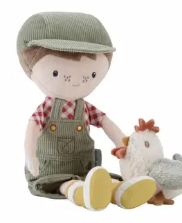 Plyšové hračky LITTLE DUTCH - Bábika farmár Jim 35 cm