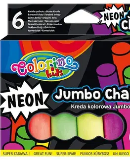 Hračky PATIO - Colorino chodníkové kriedy Neon Jumbo 6 farieb