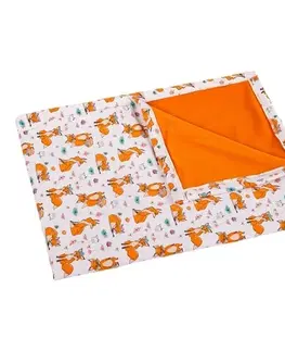 Detské deky Bellatex Detská deka Bára Líška oranžová, 75 x 100 cm