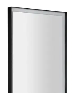 Kúpeľňa SAPHO - SORT zrkadlo s LED osvetlením 47x70cm, čierna mat ST047