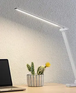 Stolové lampy na písací stôl PRIOS Prios Tamarin stolná LED lampa, stmievateľná biela
