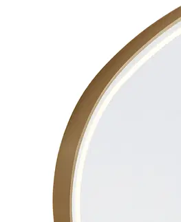 Nastenne lampy Kúpeľňové zrkadlo zlaté vrátane LED s dotykovým stmievačom oválne - Miral
