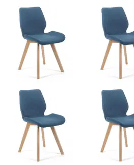 Jedálenské stoličky Moderné kreslo MIRKA, modrá