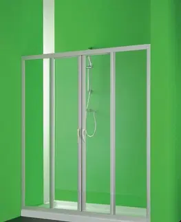 Sprchovacie kúty HOPA - Sprchové dvere MAESTRO CENTRALE - Farba rámu zásteny - Plast biely, Rozmer A - 160 cm, Smer zatváranie - Univerzálny Ľavé / Pravé, Výplň - Polystyrol 2,2 mm (acrilico), Výška - 185 cm BSMAC16P