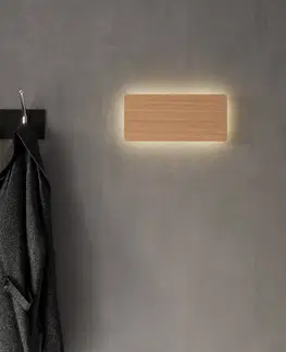 Nástenné svietidlá Envostar Envostar Tavola nástenné svetlo, dub, 35x16 cm