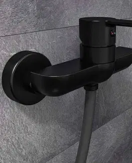 Kúpeľňa Eisl - Vodovodná batérie sprchová nástenná čierna matná DENVER, rozteč 150mm (44406) 44406