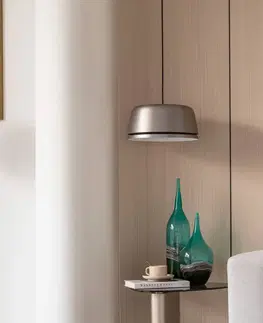 Závesné svietidlá Lucande Závesné svietidlo Lucande Faelinor LED, sivé
