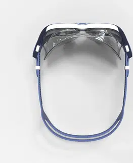 okuliare Plavecké okuliare Active veľkosť S so zrkadlovými sklami modro-červené