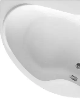 Vane AQUALINE - CIDLINA vaňa 150x105x45 cm, pravá, bez nožičiek, biela G3619