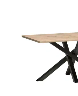 Jedálenské stoly CAROLYN industriálny rozkladací jedálenský stôl 90x160/260