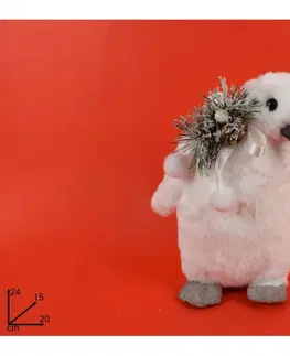Vianočné dekorácie MAKRO - Dekorácia tučniak 24 cm