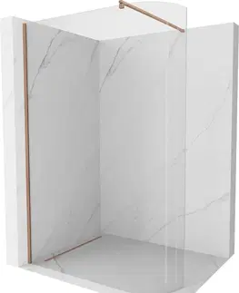 Sprchové dvere MEXEN/S - Kyoto Sprchová zástena WALK-IN Walk-in 160 x 200 cm, transparent 8 mm, meď kartáčovaná 800-160-101-65-06