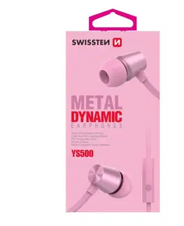 Slúchadlá Slúchadlá Swissten Dynamic YS500, ružové 51107004