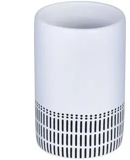 Kúpeľňové doplnky Etno kozmetický pohár  biely 8191