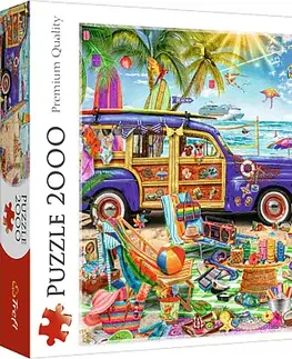 Hračky puzzle TREFL - Puzzle 2000 Tropická dovolenka